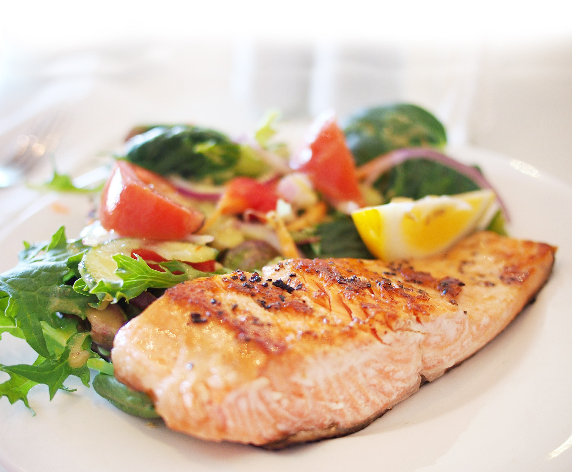 Order Salmon Salad food online from Taxi Grille & Bar store, Omaha on bringmethat.com