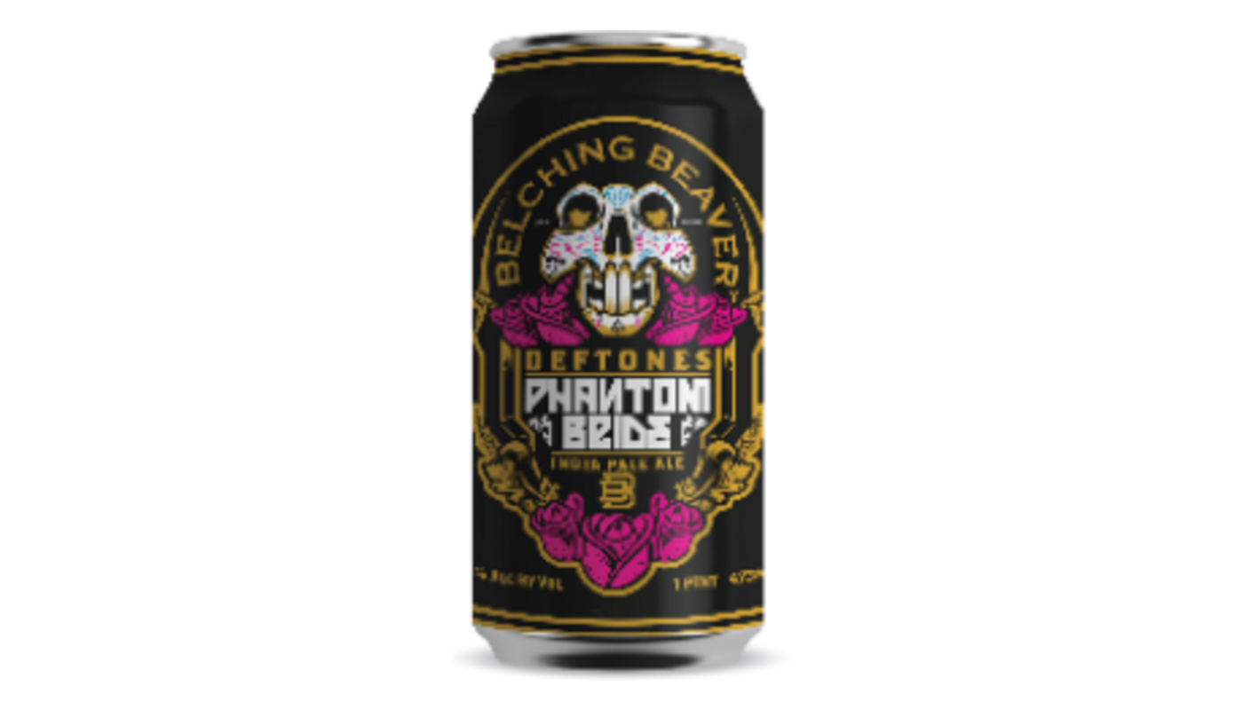 Order Belching Beaver Phantom Bride IPA 6 Pack 16oz Cans food online from Dimension Liquor store, Lake Forest on bringmethat.com