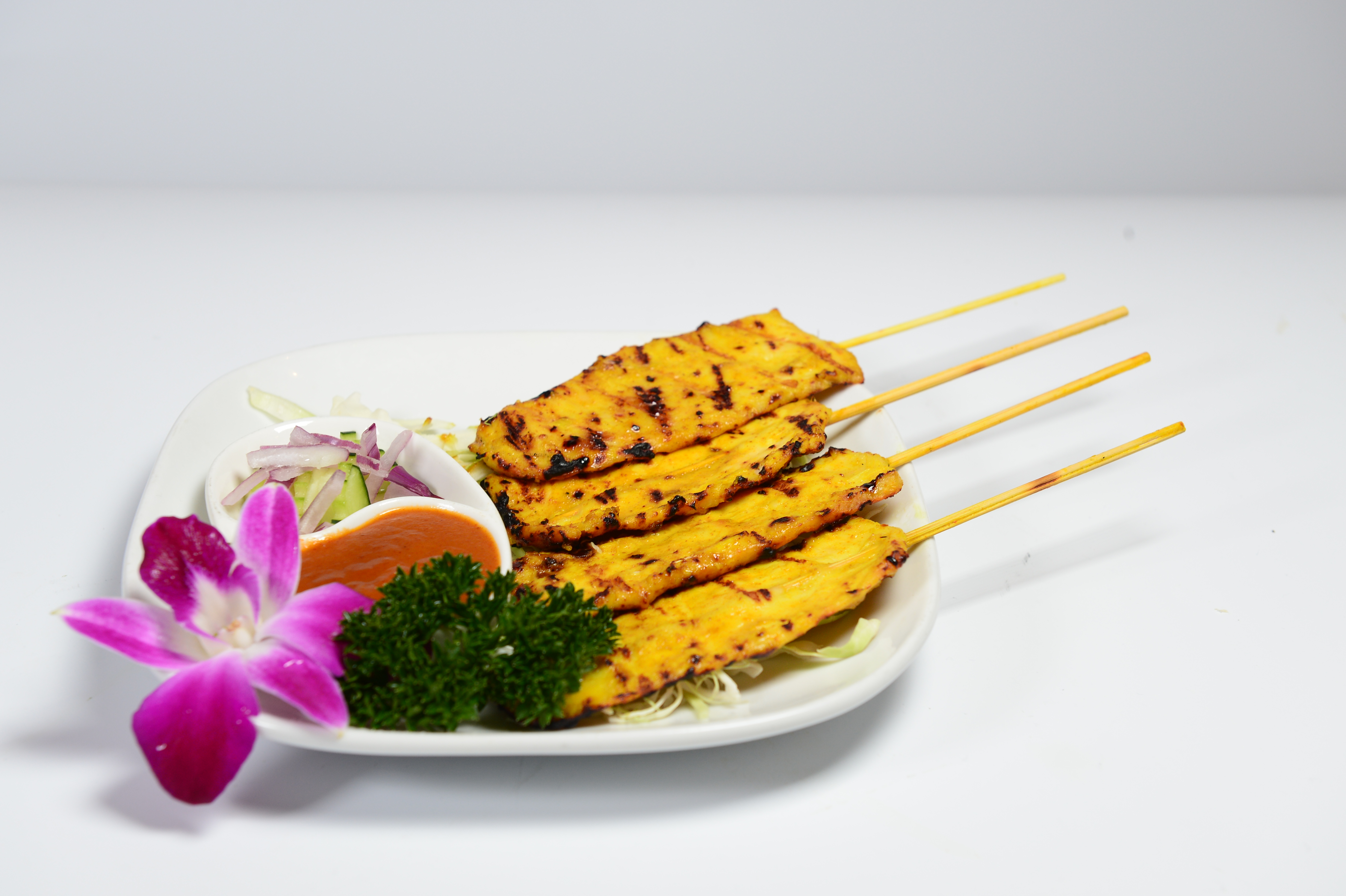 Order Satay Chicken food online from Lemongrass Thai Cuisine store, San Francisco on bringmethat.com