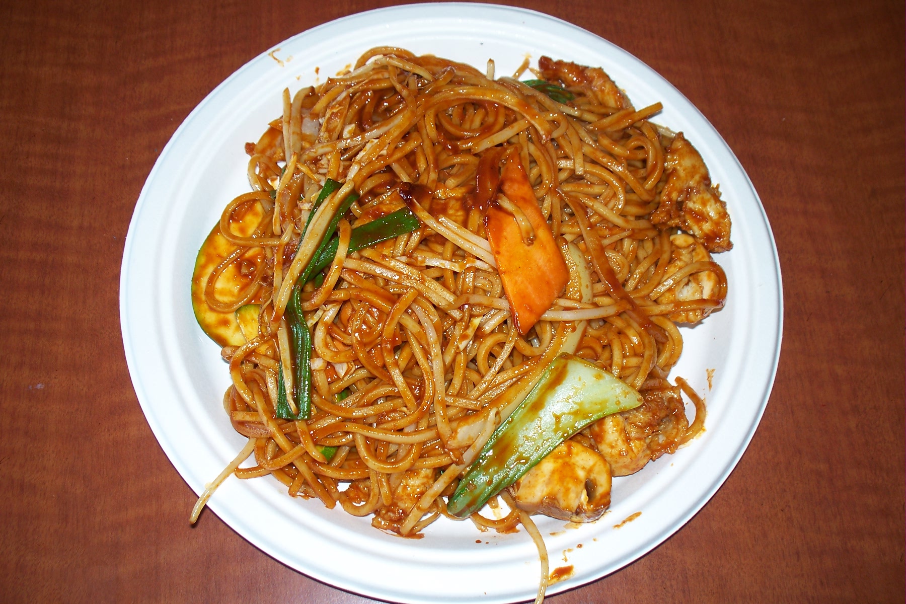 Order Northern Spicy Chicken Noodle 韩式鸡炒面 food online from Chengdu House store, Valley Village on bringmethat.com