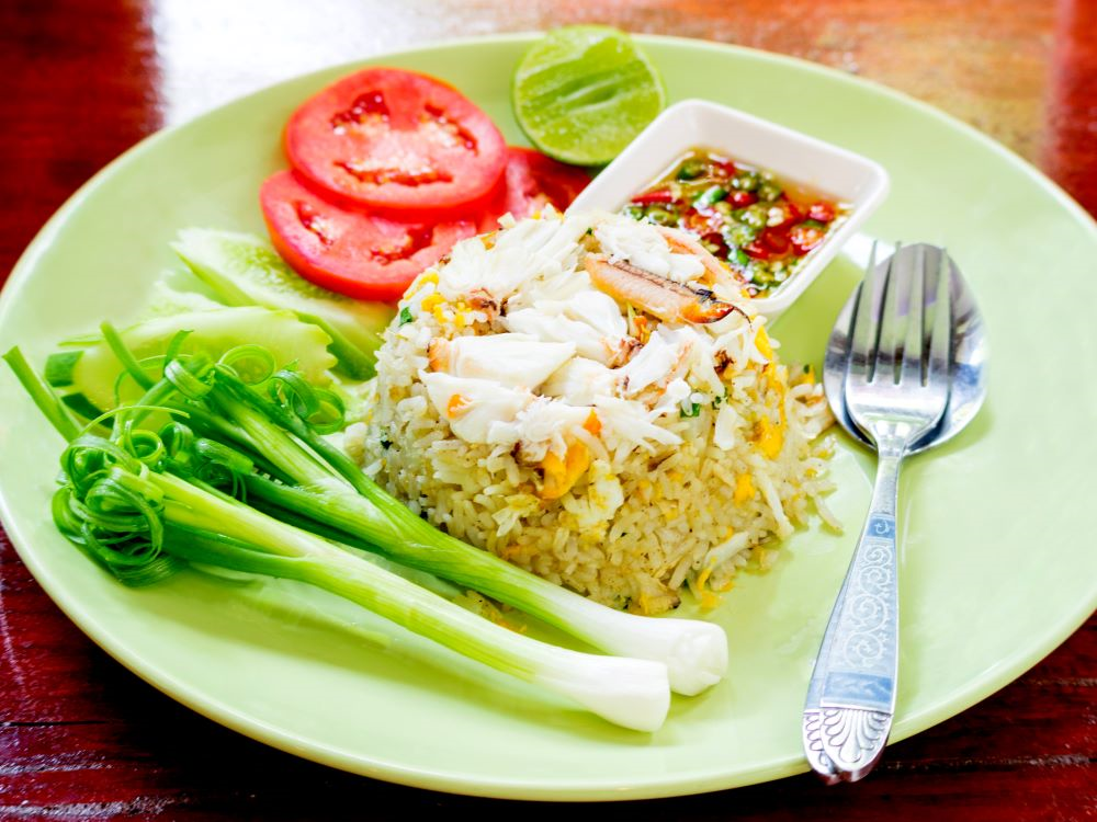 Order Crabmeat Fried Rice food online from Zabb Thai Spice Kitchen store, Las Vegas on bringmethat.com