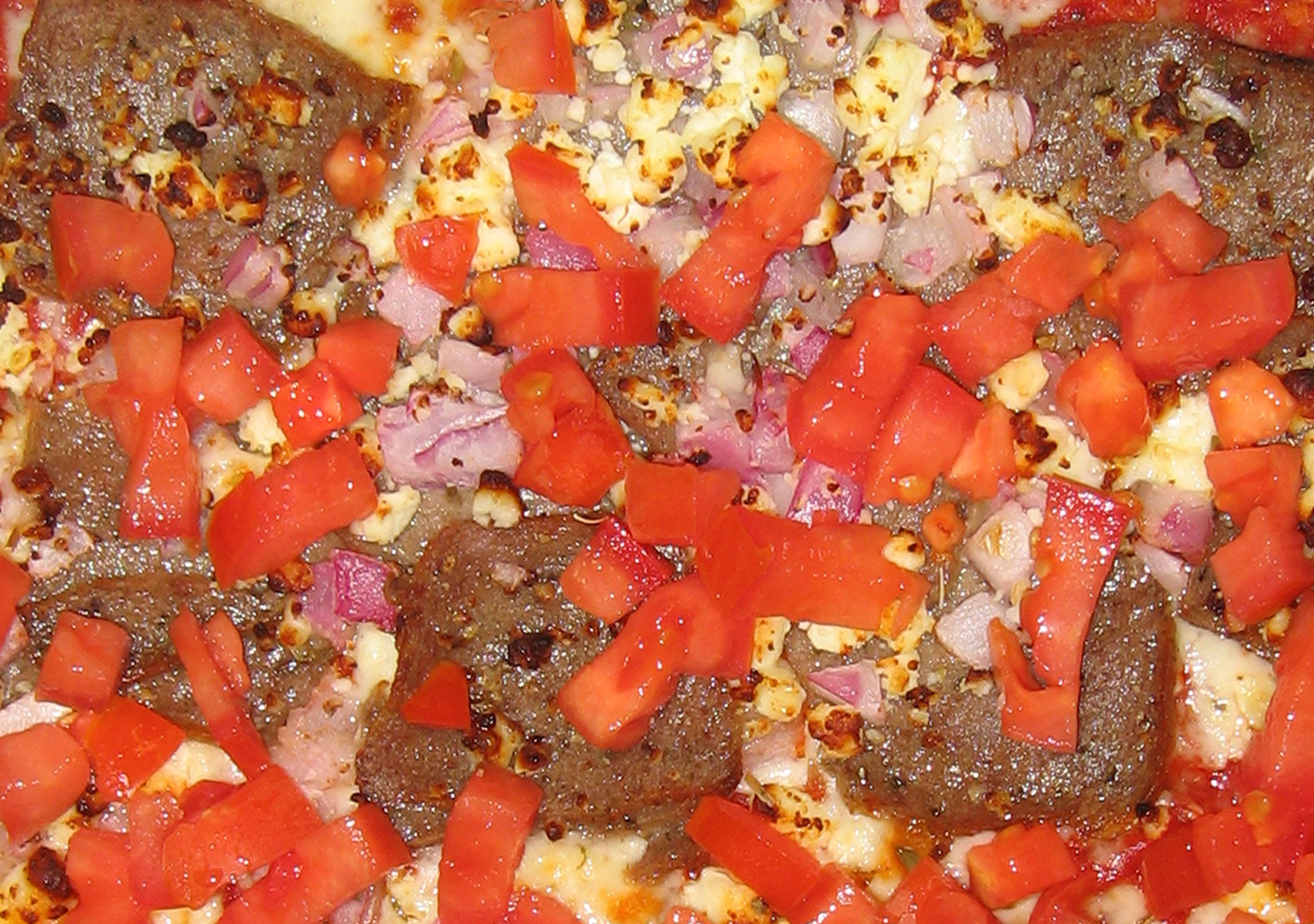 Order Mediterranean Supreme Pizza - Small 10'' (8 Slices) Feeds 1-2 food online from Checkers pizza and ribs store, San Jose on bringmethat.com