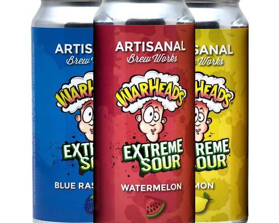 Order Artisanal Brew Warheads Sour Variety 4pk-16oz cans food online from Rocky Liquor store, Claremont on bringmethat.com