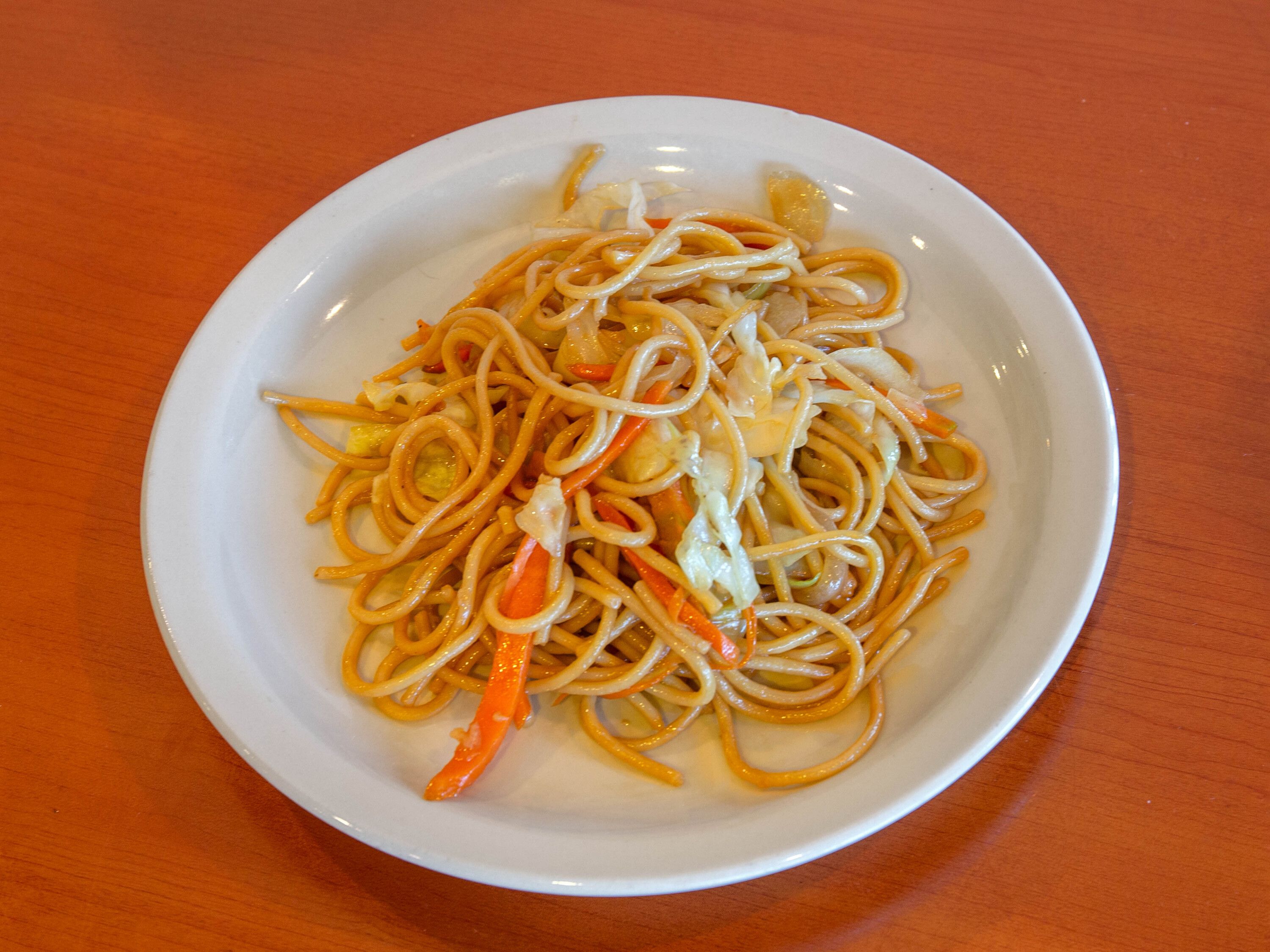 Order Vegetable Lo Mein Noodles food online from China Buffet store, Omaha on bringmethat.com