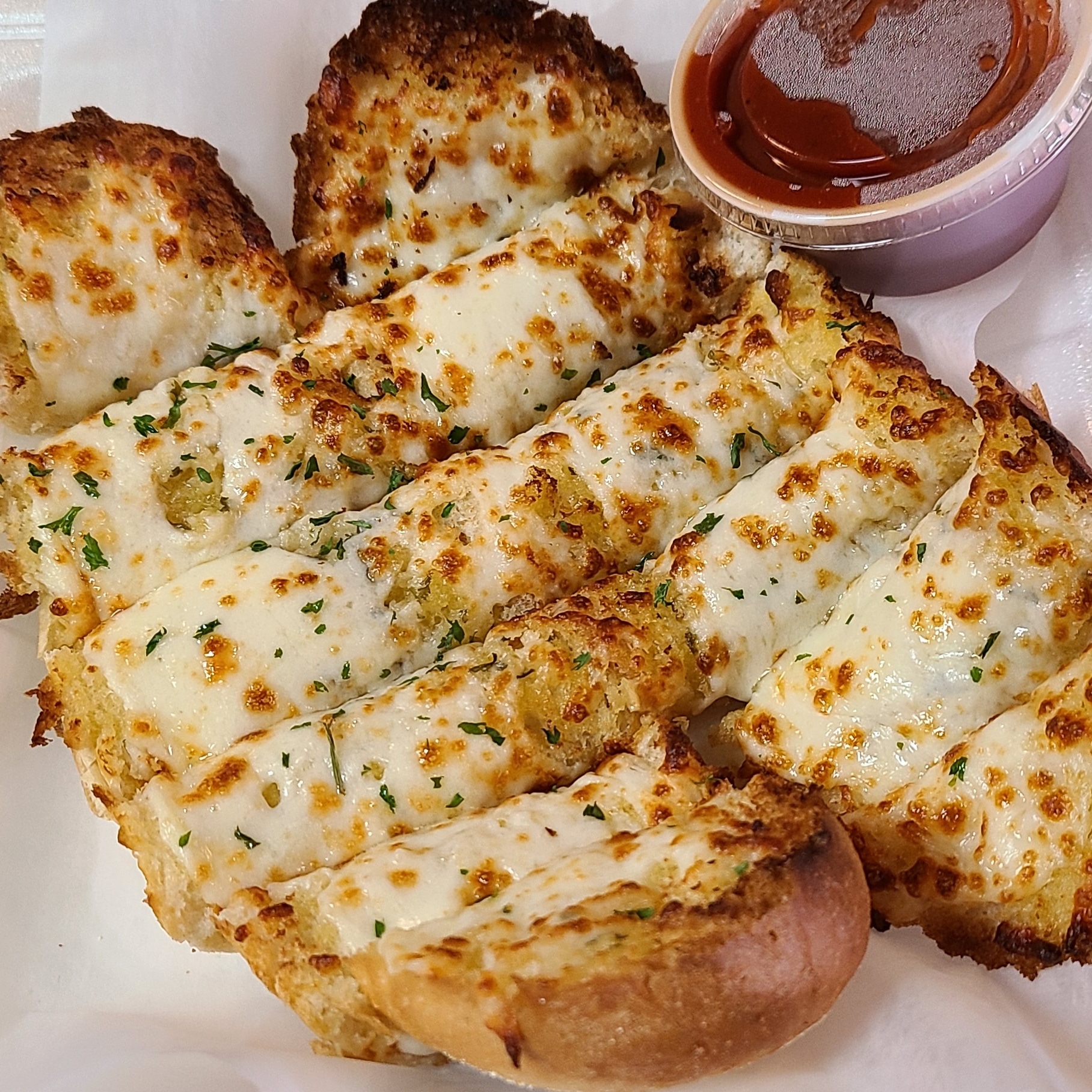 Order Garlic Bread with Cheese food online from Papa Nicks Pizza store, Cleveland on bringmethat.com