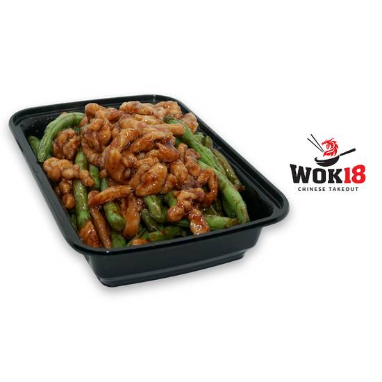 Order Chicken w/ green beans food online from Wok 18 store, Teaneck on bringmethat.com