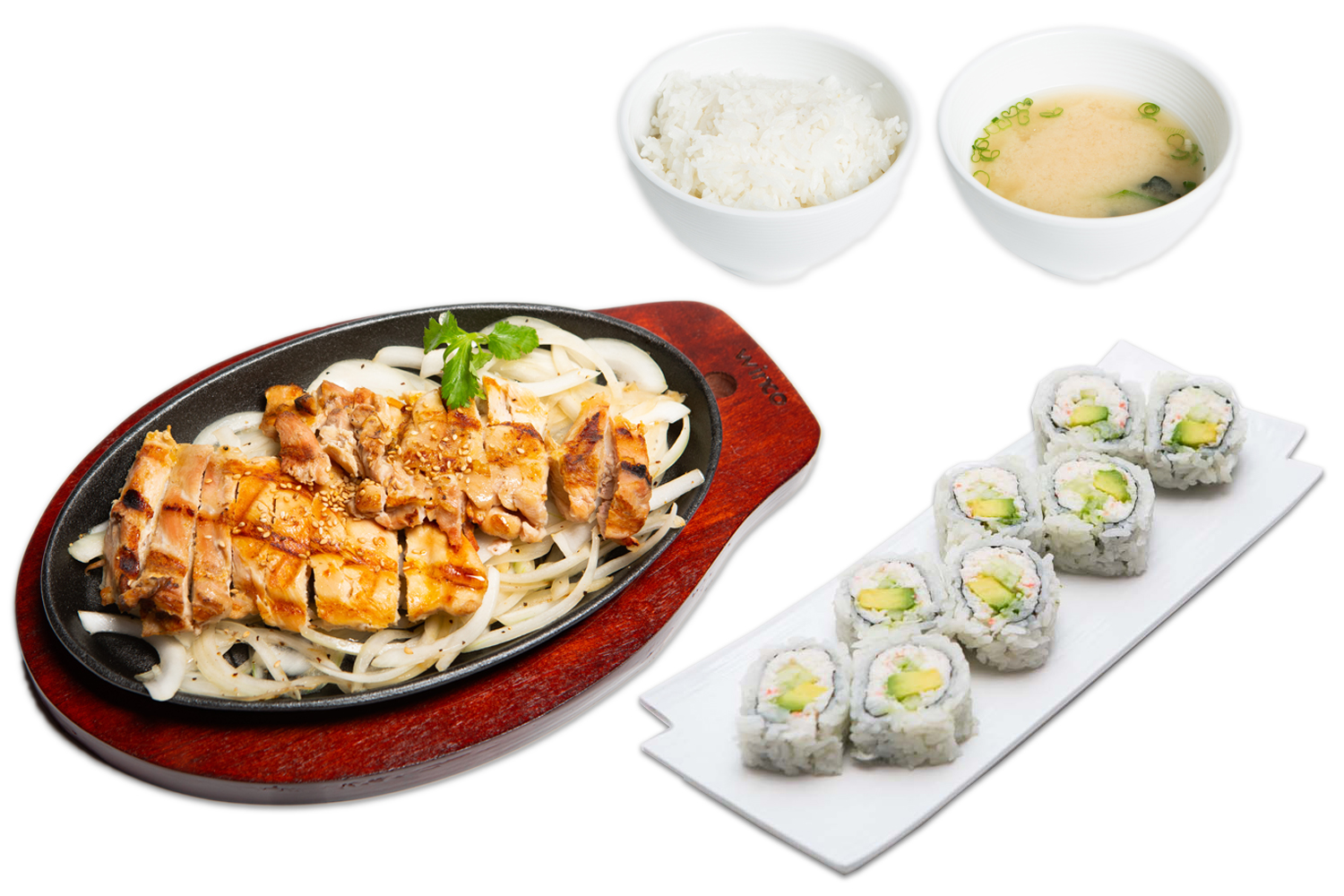 Order Dark Meat Chicken Teriyaki and California Roll food online from Kaiba Japanese Restaurant store, Anaheim on bringmethat.com