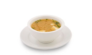 Order Miso Soup-* food online from Jasmine Thai Cuisine & Sushi Bar store, Paducah on bringmethat.com