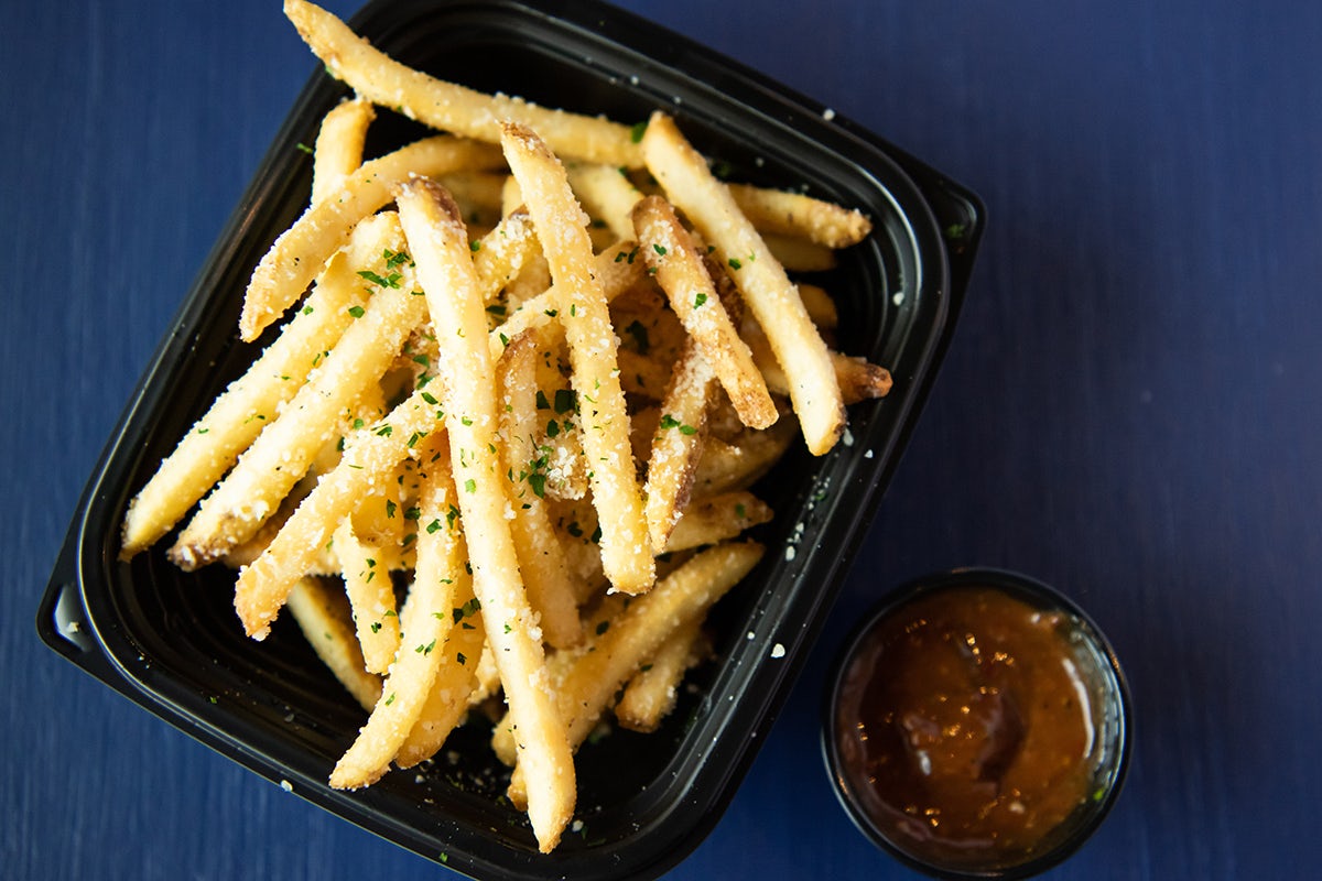 Order PARMESAN TRUFFLE FRIES food online from Twisted Mac store, Fort Worth on bringmethat.com