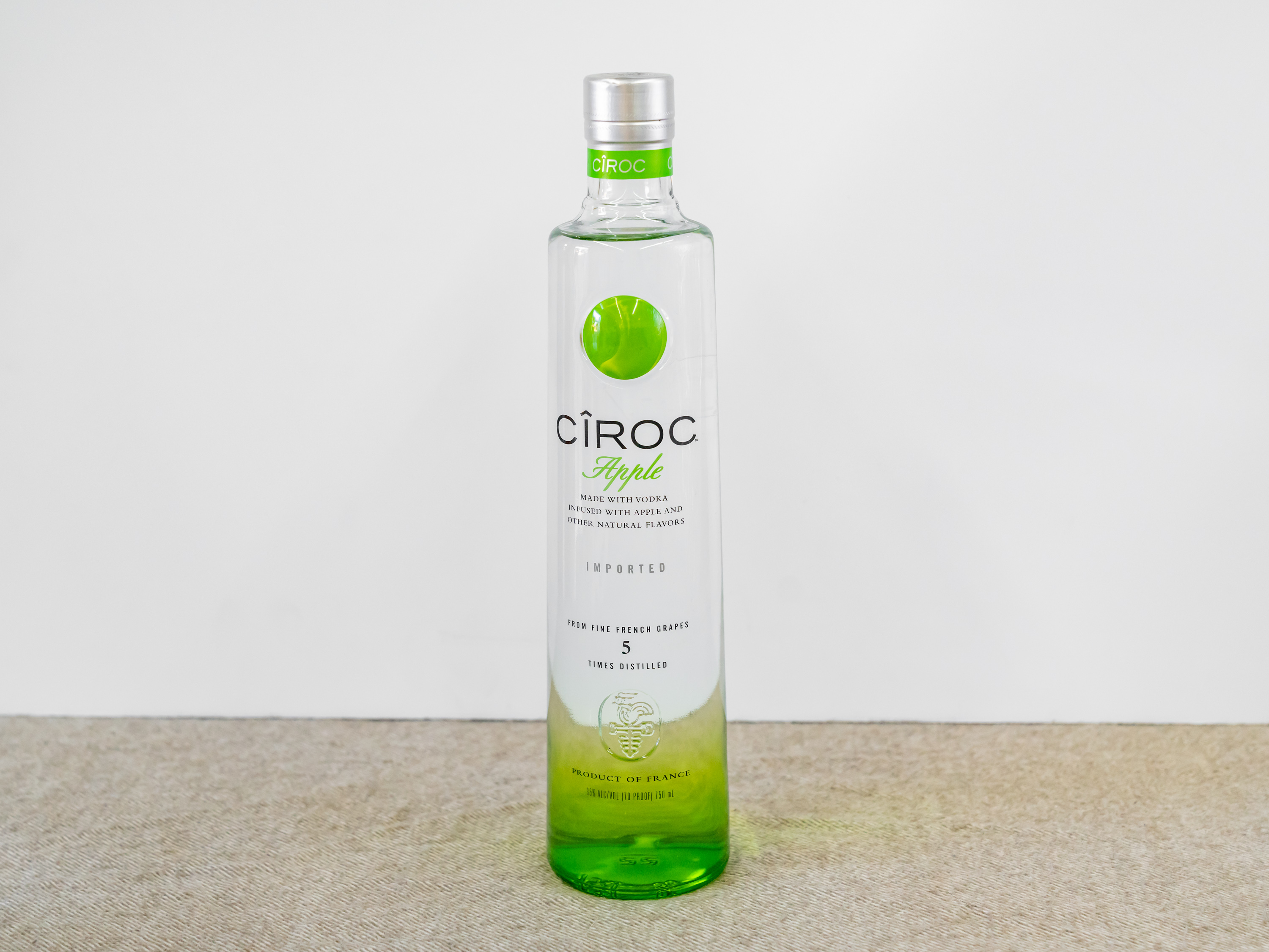 Order 750 ml Ciroc Apple Vodka food online from Surfside Liquor store, Port Hueneme on bringmethat.com