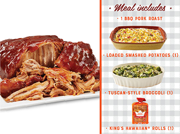 Order BBQ Roast-est with the Most-est Dinner - 3 lb. BBQ Pork Roast food online from Honeybaked Ham store, Youngstown on bringmethat.com