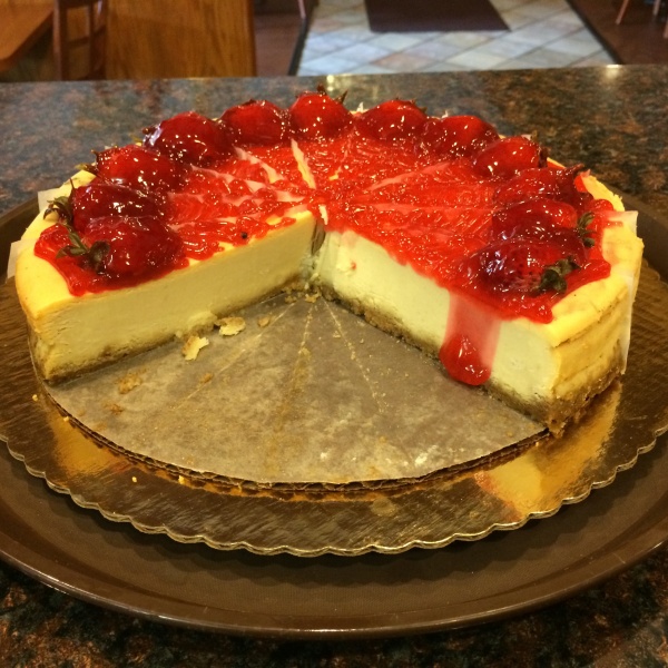 Order Strawberry Cheesecake food online from Central Gyros store, Chicago on bringmethat.com