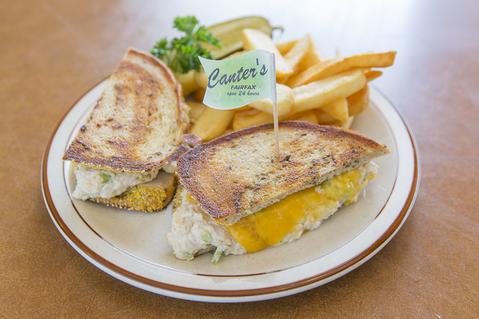Order Tuna Melt Sandwich food online from Canter Deli store, Los Angeles on bringmethat.com