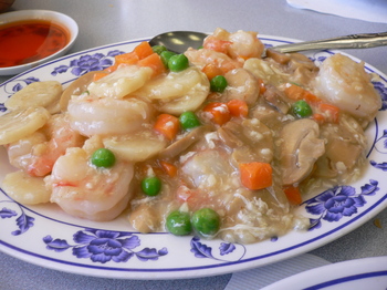 Order 79. Shrimp with Lobster Sauce food online from Daily Buffet store, Watertown on bringmethat.com