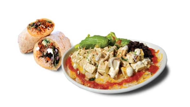 Order Griddled Burrito (Vegetarian) food online from World Wrapps store, Santa Clara on bringmethat.com