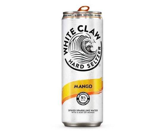 Order White Claw Mango can hard seltzer (5.0% ABV) 19.2 oz food online from Pit Stop Liquor Mart store, El Monte on bringmethat.com
