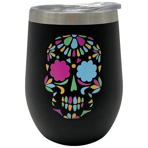 Order Festive Voice DAY OF THE DEAD WINE TUMBLER, HALLOWEEN - 1.0 ea food online from Walgreens store, San Jose on bringmethat.com