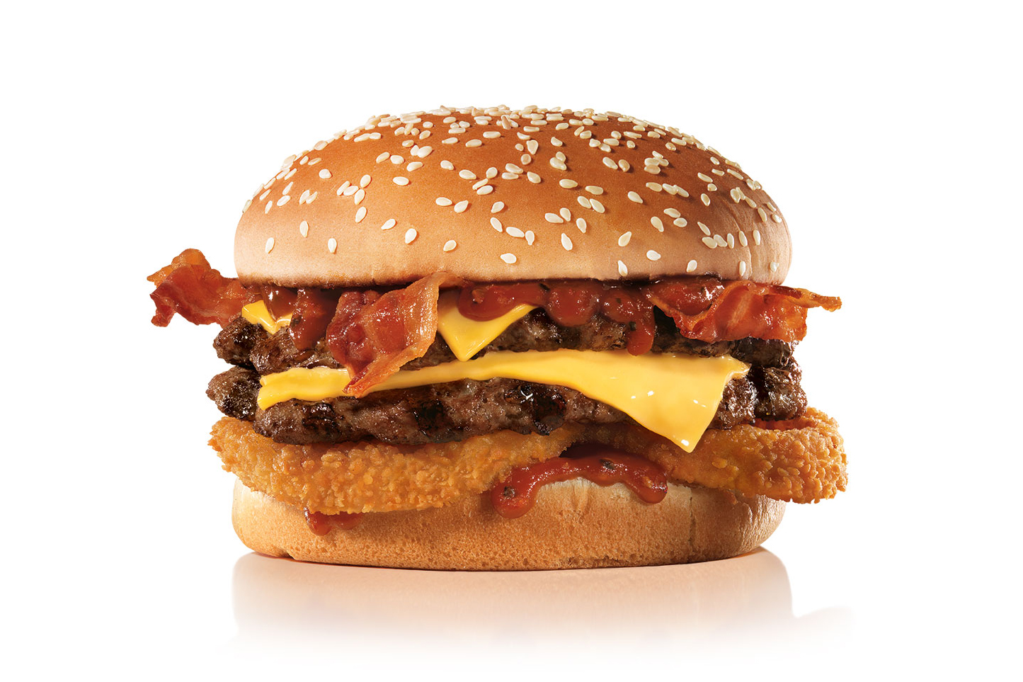 Order Double Western Bacon Cheeseburger® food online from Carl's Jr. store, Fresno on bringmethat.com