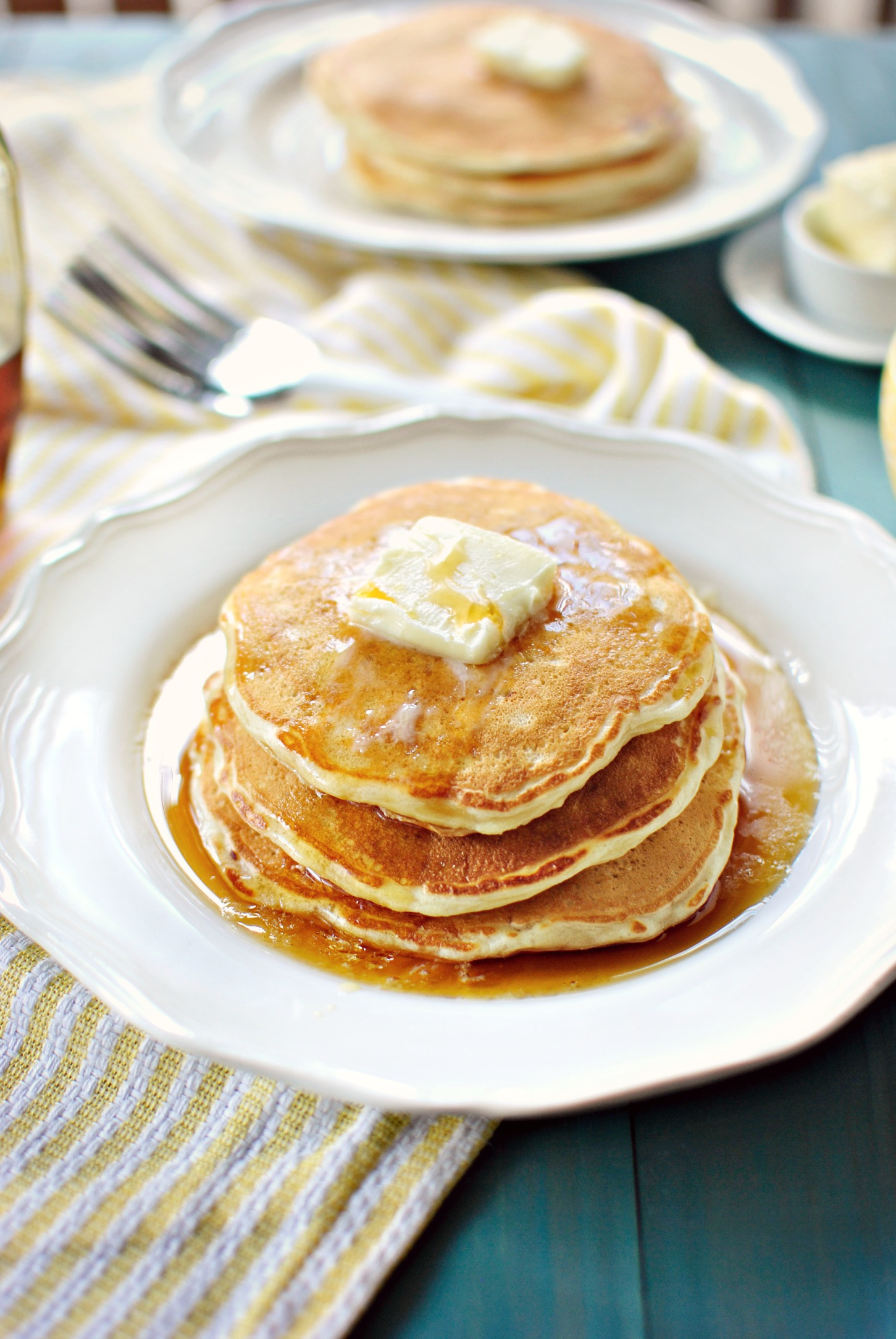 Order Butter Milk Pancakes food online from Cafe Deli-Cious store, New York on bringmethat.com
