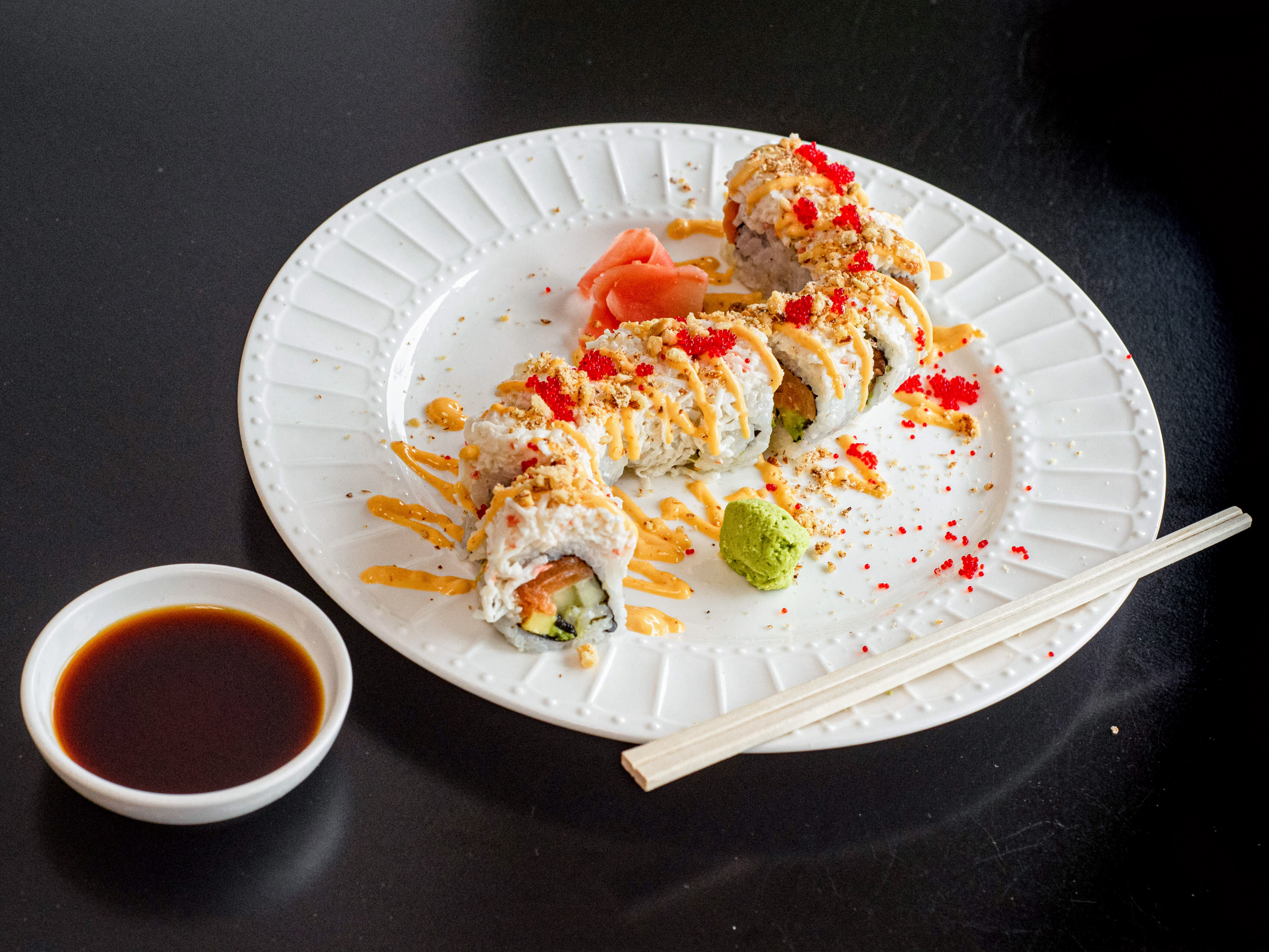 Order Maje Special Roll food online from Maje Sushi store, West Lafayette on bringmethat.com