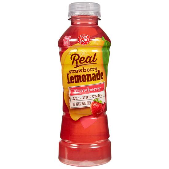 Order Big Win Real Strawberry Lemonade - 16 fl oz food online from Rite Aid store, Austintown on bringmethat.com