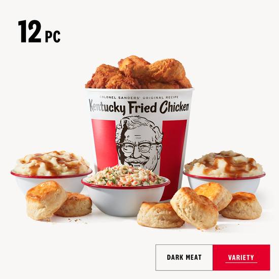 Order 12 pc. Family Bucket Meal food online from KFC store, San Antonio on bringmethat.com