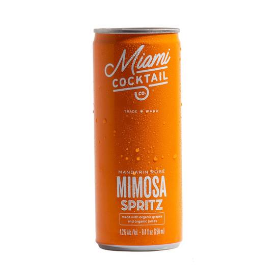 Order Miami Cocktail - Organic Mimosa Spritz 4 pack | 4% abv food online from Pink Dot Logan Heights store, San Diego on bringmethat.com