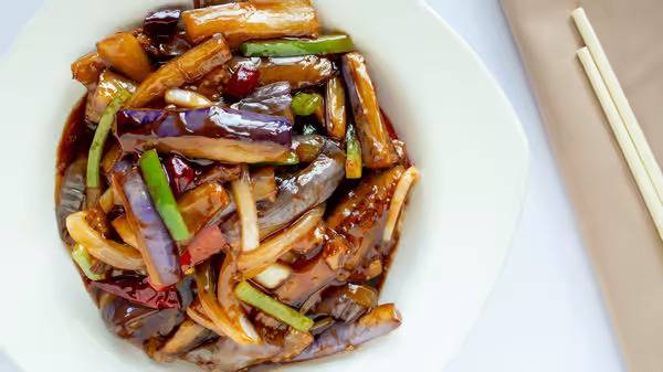 Order Eggplant In Chili Sauce (鱼香茄子) food online from Hong Hua store, Farmington on bringmethat.com