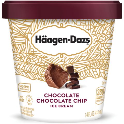 Order Haagen Dazs Chocolate Chocolate Chip 14oz food online from 7-Eleven store, Newark on bringmethat.com