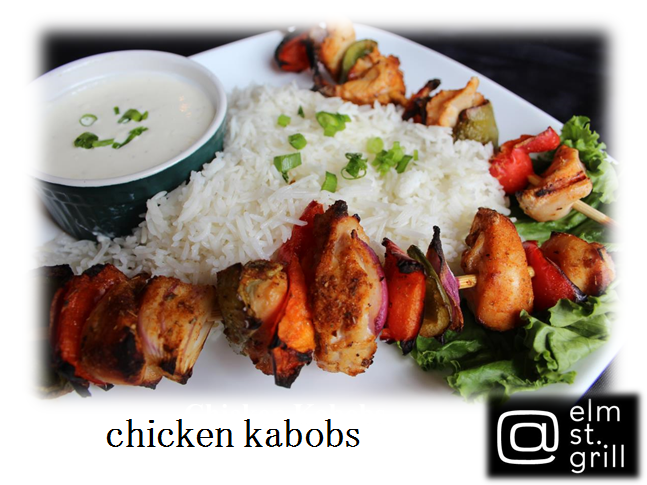 Order Chicken Kabobs food online from @ Elm St. Grill store, Greensboro on bringmethat.com