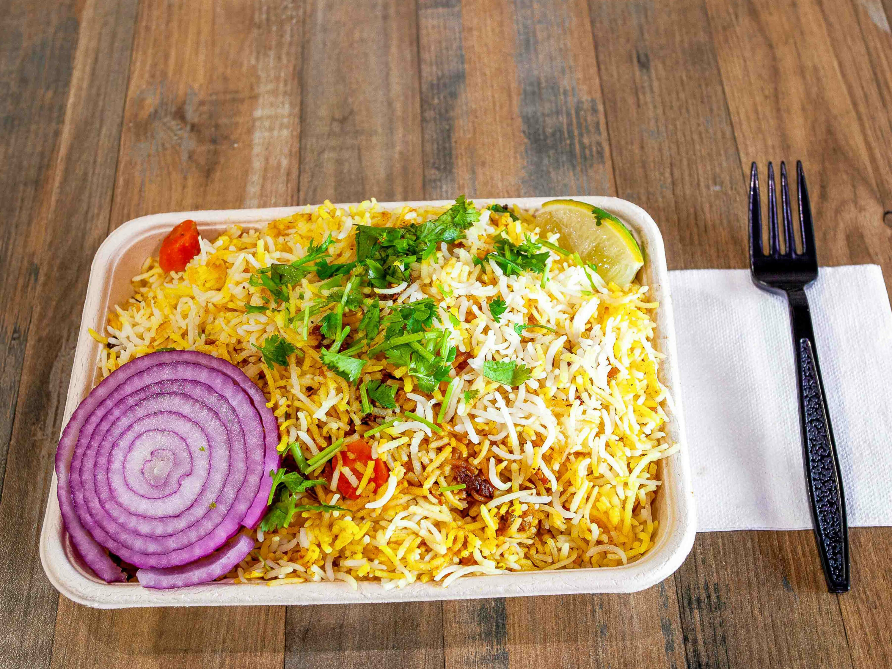 Order Hyderabadi Vegetable Dum Biriyani food online from Pista House store, Artesia on bringmethat.com