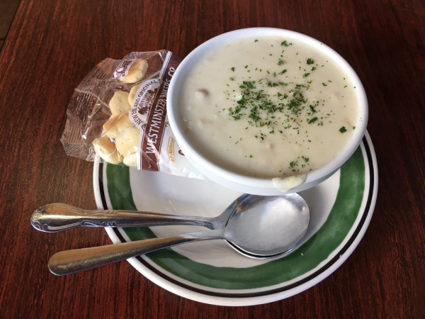 Order Clam Chowder food online from The City Fish store, Cupertino on bringmethat.com