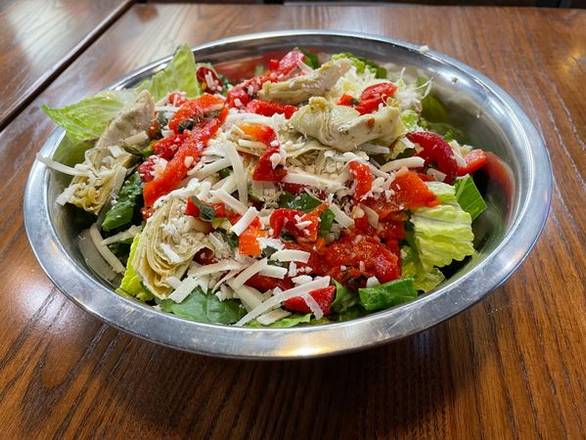 Order Artichoke Roasted Red Pepper Salad (Small) food online from Flippin' Pizza store, Dana Point on bringmethat.com