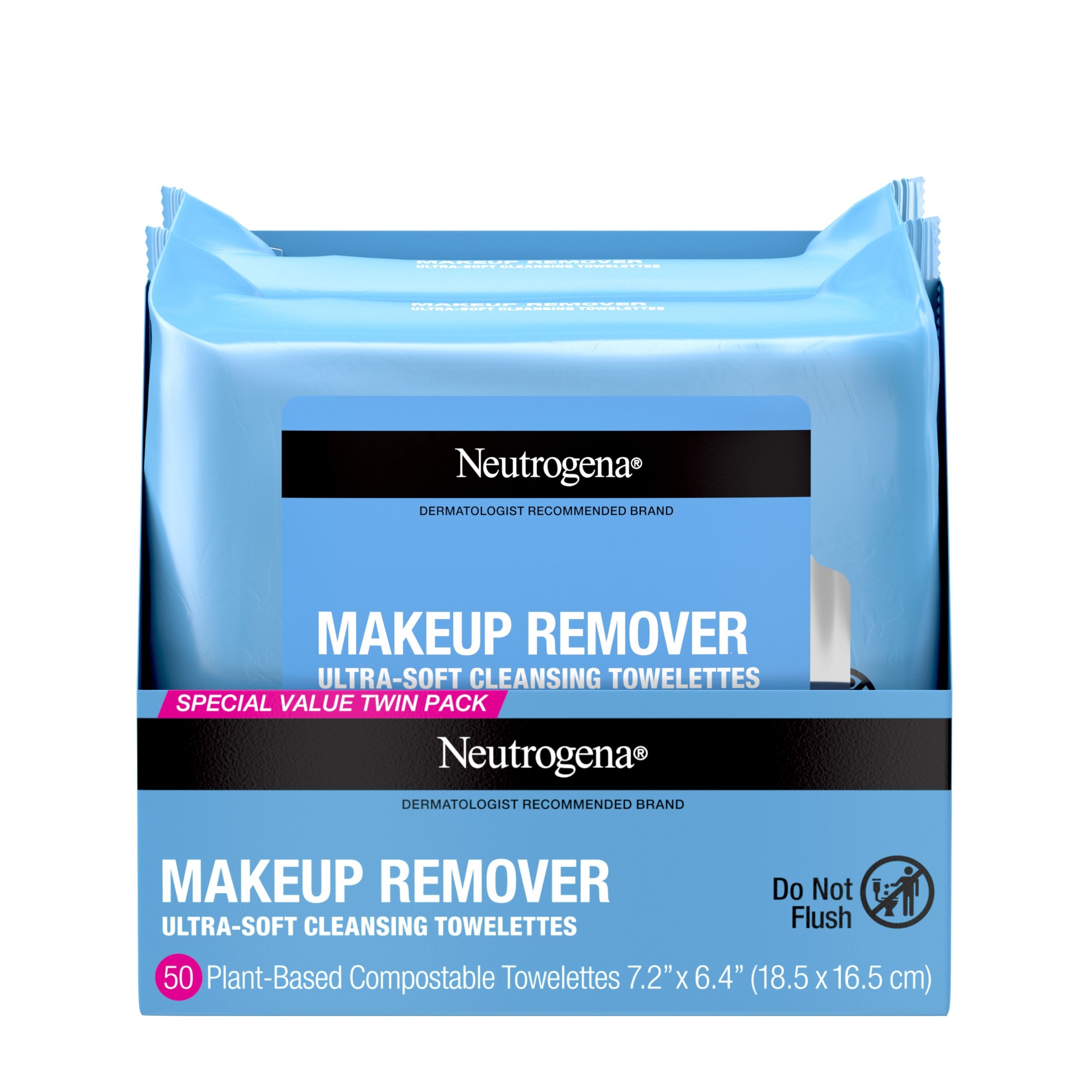 Order Neutrogena Makeup Remover Cleansing Face Wipes - 25 ct, 2 pk food online from Rite Aid store, CORNING on bringmethat.com