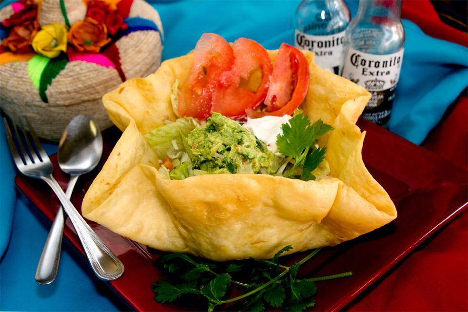 Order Taco Salad food online from El Mariachi Mexican Restaurant store, Fresno on bringmethat.com