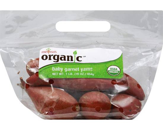 Order Melissa's · Organic Baby Garnet Yams (1 lb) food online from ACME Markets store, Somers Point on bringmethat.com