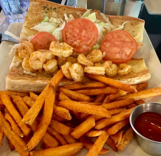 Order Shrimp Po'Boy food online from The Rouxpour store, Houston on bringmethat.com