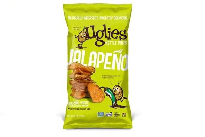 Order Jalapeno Uglies Kettle Chips [GF][VEG][V] food online from Original Chopshop store, Phoenix on bringmethat.com