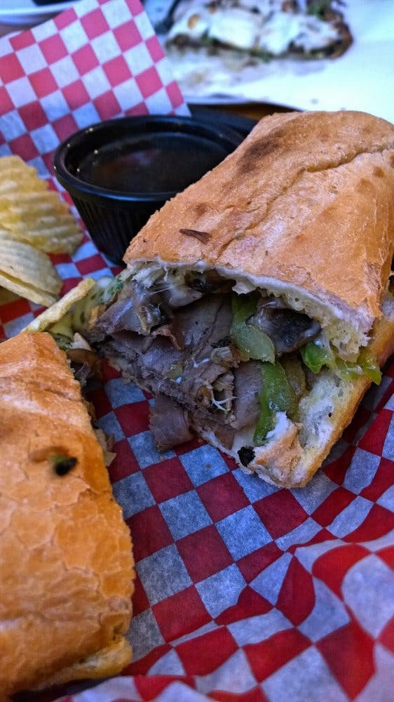 Order Philly Beef Sandwich - Sandwich food online from Pizza Parlor store, Iron River on bringmethat.com