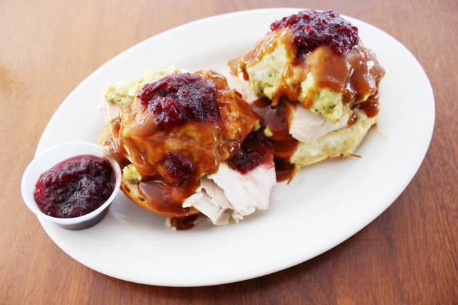 Order Open Face Thanksgiving food online from MGM Roast Beef store, Washington on bringmethat.com