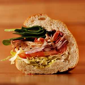 Order #11. Turkey, Bacon, Avocado and Swiss food online from Pane Pane Sandwiches store, Seattle on bringmethat.com