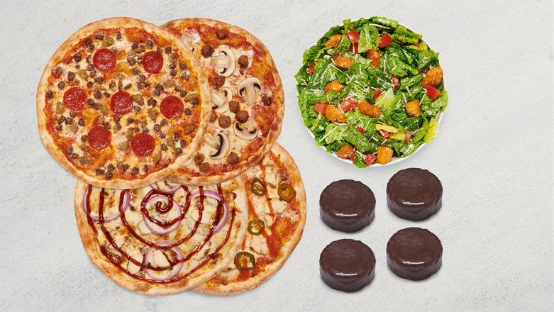 Order MOD Quad: Pizza, Salad, Dessert food online from Mod Pizza store, Oro Valley on bringmethat.com