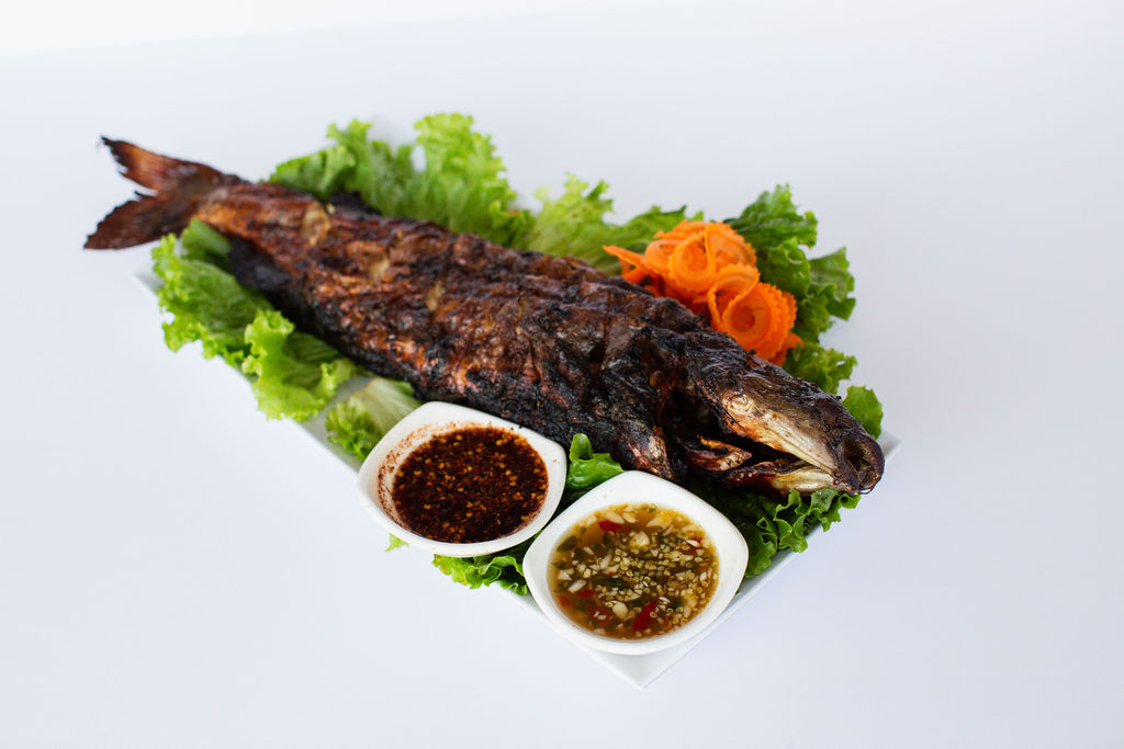 Order BBQ Catfish food online from Thai Nakorn Restaurant store, Stanton on bringmethat.com