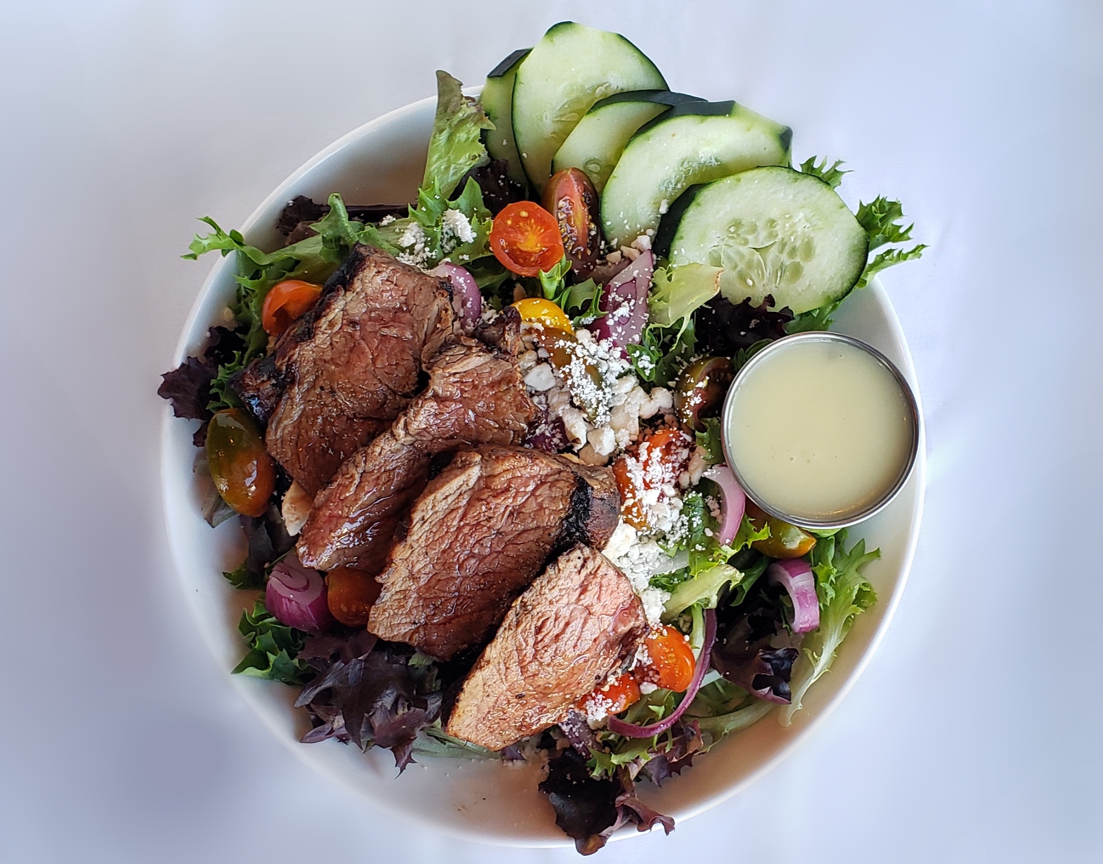 Order Washington Avenue Steak Salad food online from Colorado Flatbread Company store, Golden on bringmethat.com