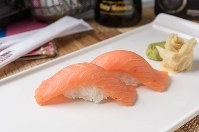 Order Nigiri Smoked Salmon food online from Rock N Roll Sushi store, Dothan on bringmethat.com