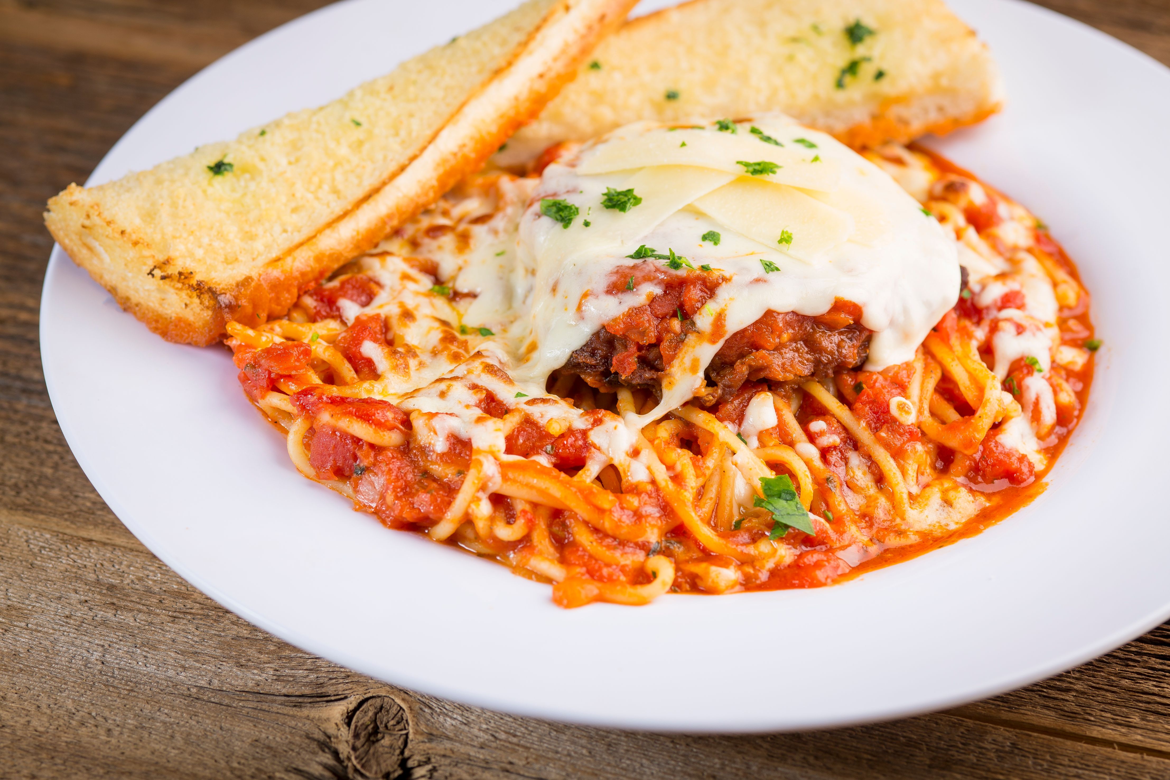 Order Chicken Parmigiana food online from Rosati's Pizza store, Oswego on bringmethat.com