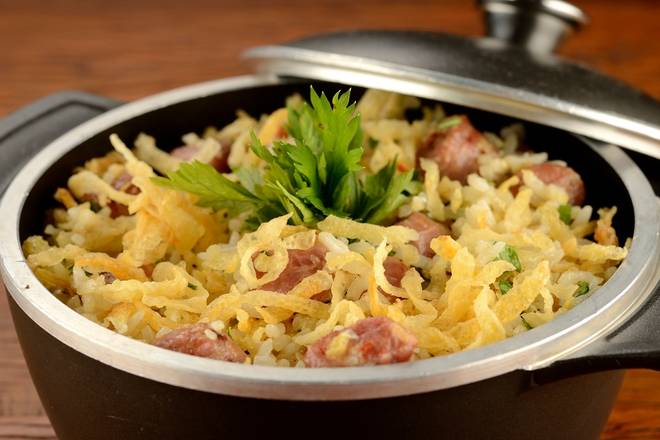 Order Arroz Parrillero food online from Corrientes 348 Argentinian Steakhouse store, Dallas on bringmethat.com