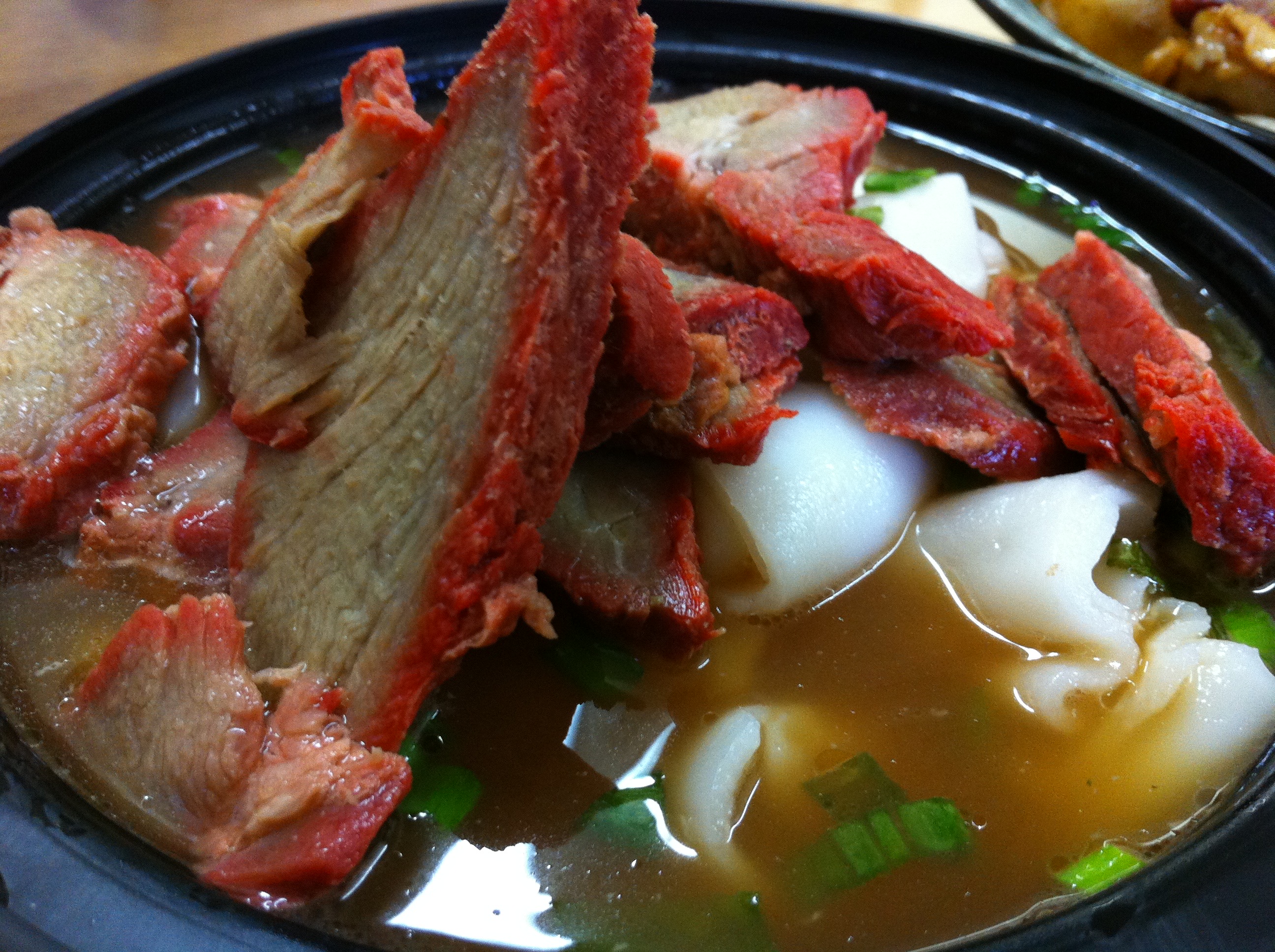 Order BBQ Pork Flat Rice Noodle Soup food online from Authentic Chinese store, San Antonio on bringmethat.com