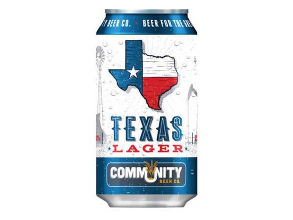 Order Community Texas Lager - 12x 12oz Cans food online from Goody Goody Liquor store, Addison on bringmethat.com