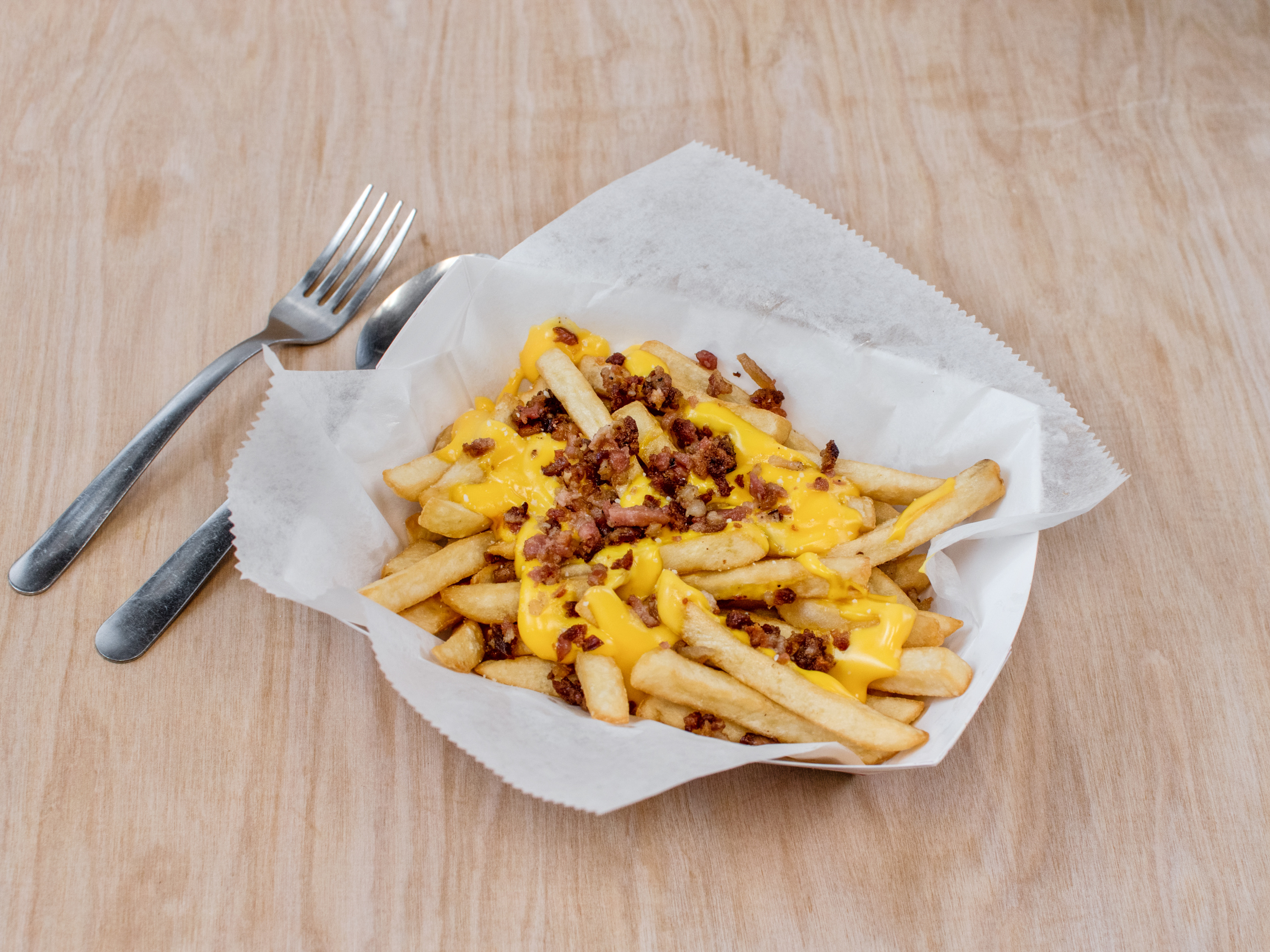Order Bacon Cheese Fries food online from Brothers Pizza store, Harrisburg on bringmethat.com